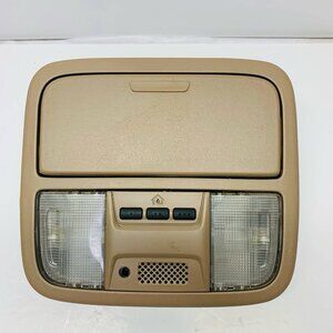 1999-2003 Honda or Acura Overhead Console Dome Map Lights Homelink TAN OEM